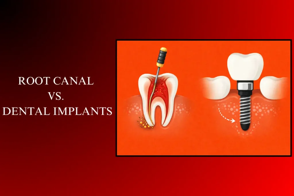 root canal vs dental implants comparison for damaged tooth treatment