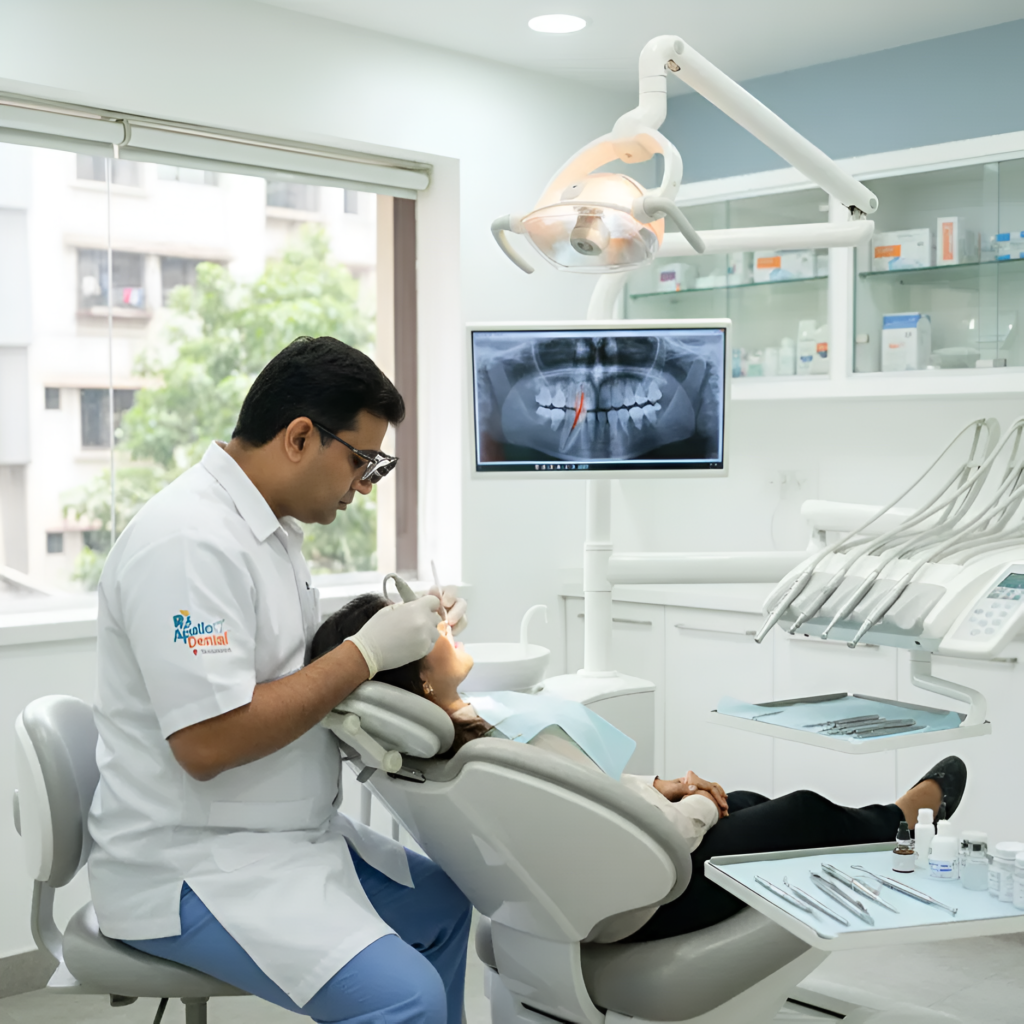 Comparison of root canal treated tooth and dental implant procedure